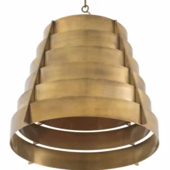 Casa Padrino Luxus Hängeleuchte Vintage Messing Ø 55 x H. 42 cm - Luxus Leuchten