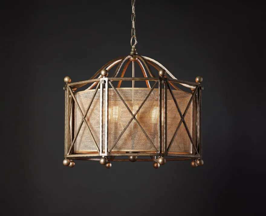 Casa Padrino Luxus Hängeleuchte Laterne Bronze Ø 80 x H. 58 cm - Handgefertigte Laterne aus Edelstahl in achteckiger Form - Luxus Kollektion - Edel & Prunkvoll