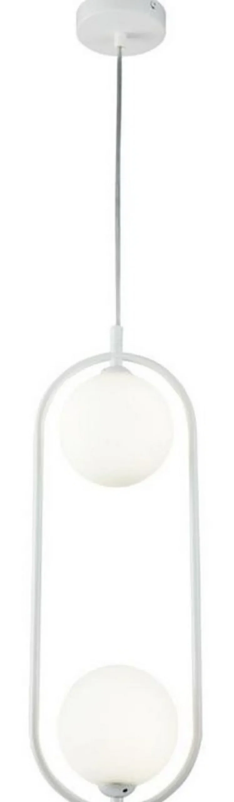 Casa Padrino Luxus Hängeleuchte Weiß / Weiß 17 x 12 x H. 48 cm - Moderne Pendelleuchte