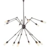 Casa Padrino Luxus Hängeleuchte im Barockstil Bronze Durchmesser 135 cm Höhe 70 cm
