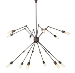 Casa Padrino Luxus Hängeleuchte im Barockstil Bronze Durchmesser 135 cm Höhe 70 cm