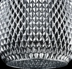 Casa Padrino Luxus Hängeleuchte Silber Ø 22 x H. 15,5 cm - Luxus Wohnzimmermöbel