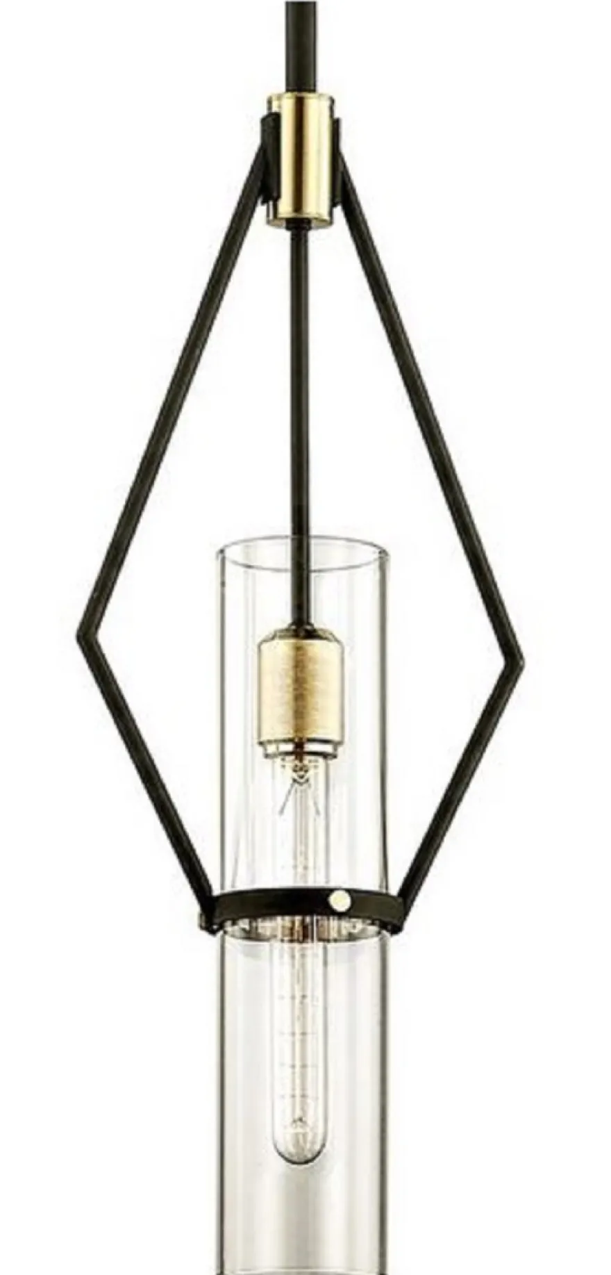 Casa Padrino Luxus Hängeleuchte Bronze / Messing 24,1 x H. 61,6 cm - Designer Wohnzimmer Pendelleuchte