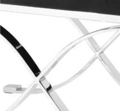 Casa Padrino Luxus Hocker Anthrazitgrau 69 x 42 x H. 51 cm - Designermöbel