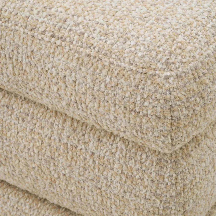 Casa Padrino Luxus Hocker Beige / Bronze H. 52 cm - Luxus Hotel Möbel