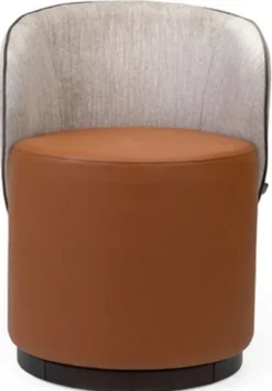 Casa Padrino Luxus Hocker Braun / Grau H. 78,5 cm - Luxus Wohnzimmer & Hotel Möbel