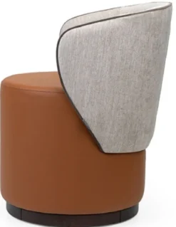 Casa Padrino Luxus Hocker Braun / Grau H. 78,5 cm - Luxus Wohnzimmer & Hotel Möbel