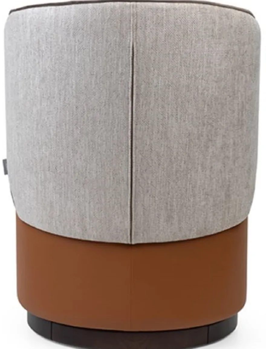 Casa Padrino Luxus Hocker Braun / Grau H. 78,5 cm - Luxus Wohnzimmer & Hotel Möbel