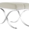 Casa Padrino Luxus Hocker Hellgrau 69 x 42 x H. 51 cm - Designermöbel