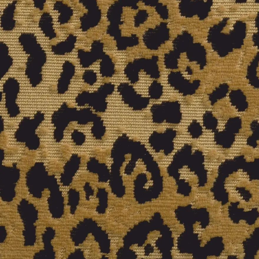 Casa Padrino Luxus Hocker Leopard / Bronze H. 54 cm - Luxus Hotel Möbel