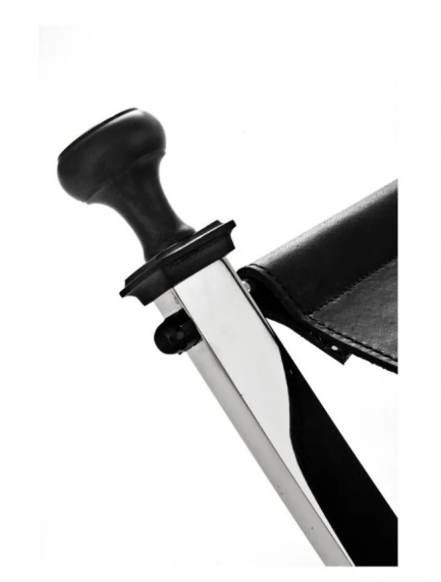 Casa Padrino Luxus Hocker mit schwarzem Leder 61 x 46 x H. 48 cm - Limited Edition