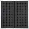 Casa Padrino Luxus Hotel Bett-Kopfteil Schwarz 180 x H. 180 cm - Designer Schlafzimmermöbel