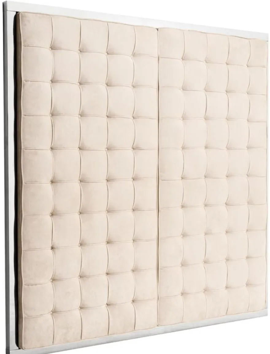 Casa Padrino Luxus Hotel Bett-Kopfteil Naturfarbig 180 x H. 180 cm - Limited Edition