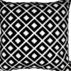 Casa Padrino Luxus Hotel Kissen Schwarz / Weiß 50 x H. 50 cm - Hotel Kollektion