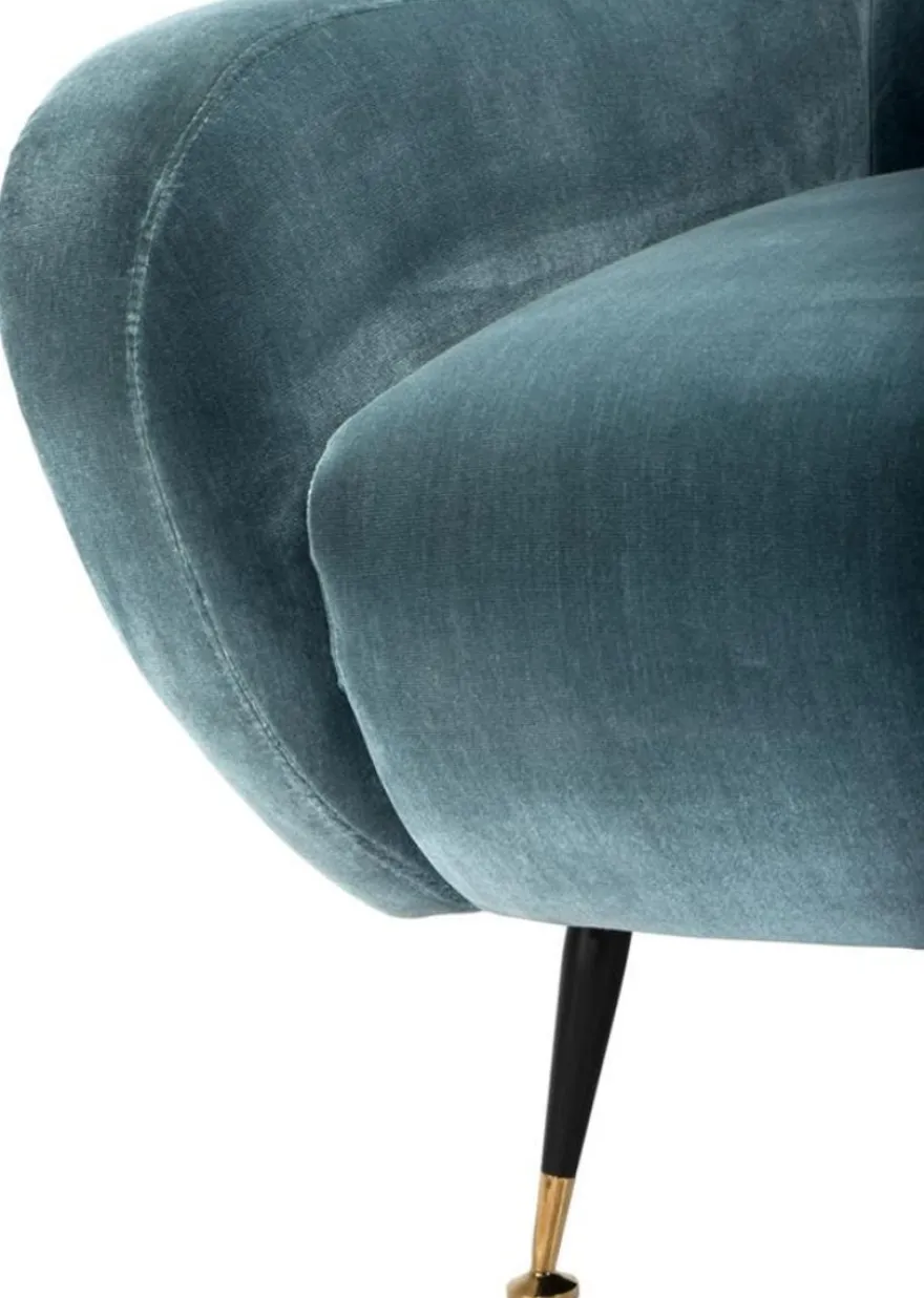 Casa Padrino Luxus Hotel Salon Sessel Türkis 80 x 90 x H. 88 cm - Wohnzimmer Möbel