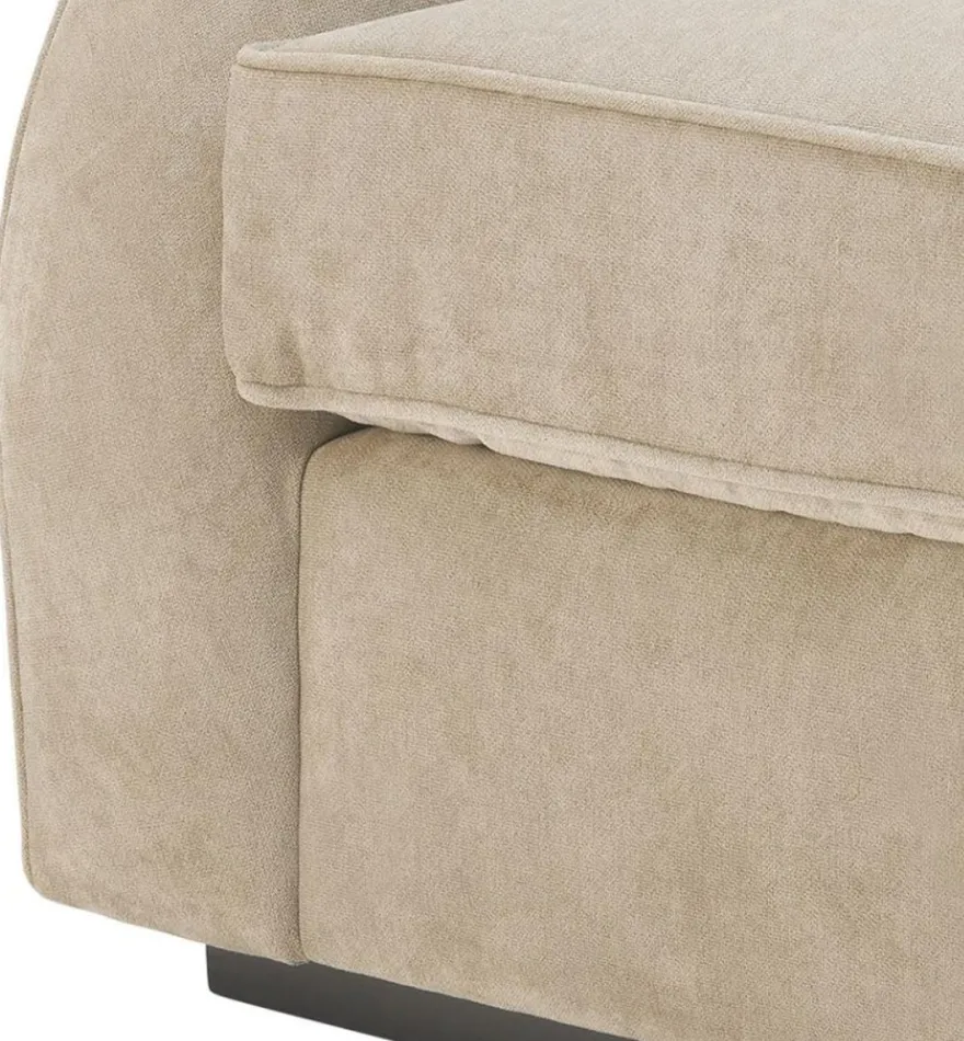 Casa Padrino Luxus Hotel Salon Sessel Greige 101 x 91 x H. 72 cm - Wohnzimmer Möbel