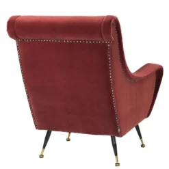 Casa Padrino Luxus Hotel Salon Sessel Dunkelrot 80 x 90 x H. 88 cm - Hotel Möbel