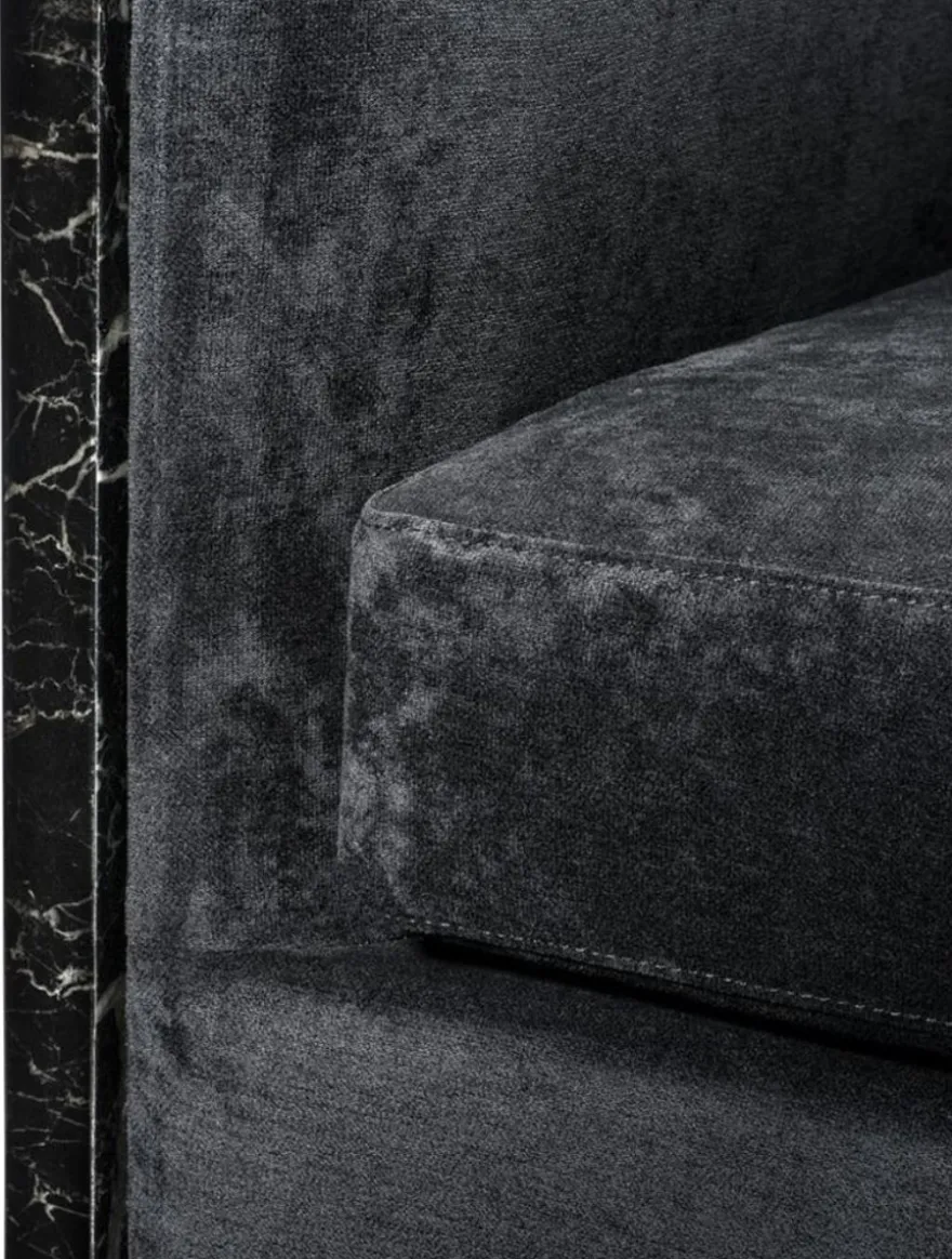 Casa Padrino Luxus Hotel Sessel Schwarz 71 x 70 x H. 68 cm - Limited Edition