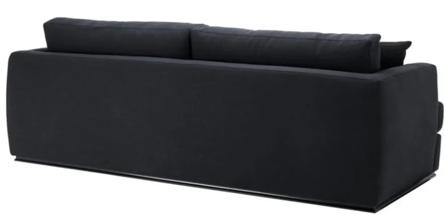 Casa Padrino Luxus Hotel Sofa Schwarz 234 x 103 x H. 86 cm - Limited Edition
