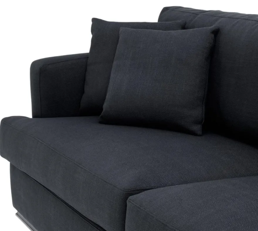 Casa Padrino Luxus Hotel Sofa Schwarz 234 x 103 x H. 86 cm - Limited Edition