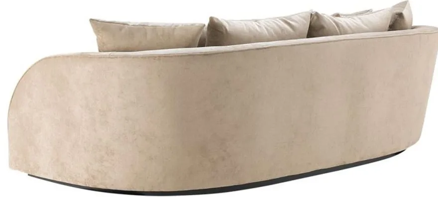 Casa Padrino Luxus Hotel Sofa Greige 255 x 91 x H. 72 cm - Designer Kollektion