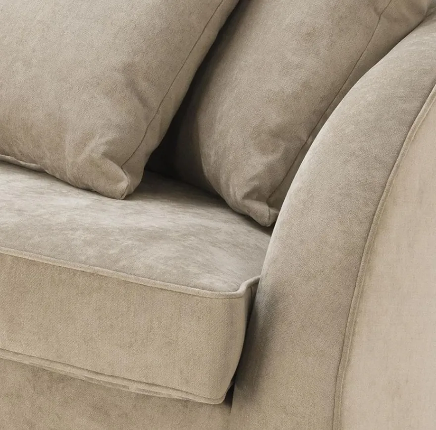 Casa Padrino Luxus Hotel Sofa Greige 255 x 91 x H. 72 cm - Designer Kollektion