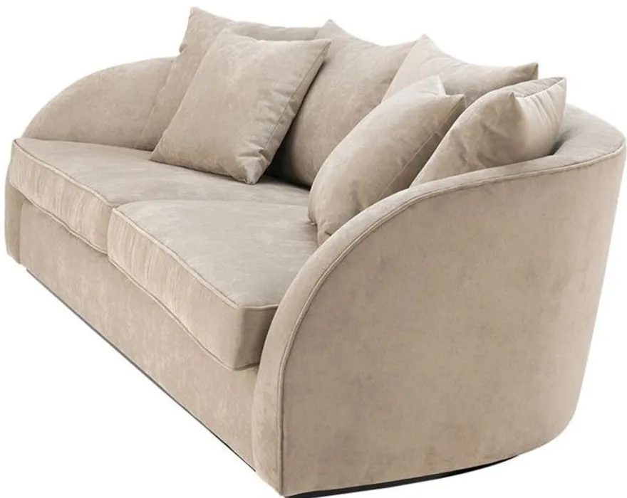 Casa Padrino Luxus Hotel Sofa Greige 255 x 91 x H. 72 cm - Designer Kollektion