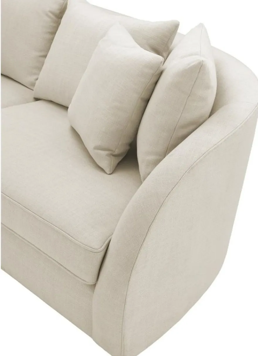 Casa Padrino Luxus Hotel Sofa Naturfarbig 255 x 91 x H. 72 cm - Designer Kollektion