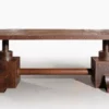 Casa Padrino Luxus Industrie Stil Schreibtisch Rost 240 x 110 x H. 73 cm - Metall Industrie Stil Bürotisch - Industrie Stil Metall Büro Möbel - Luxus Industrie Stil Metall Möbel