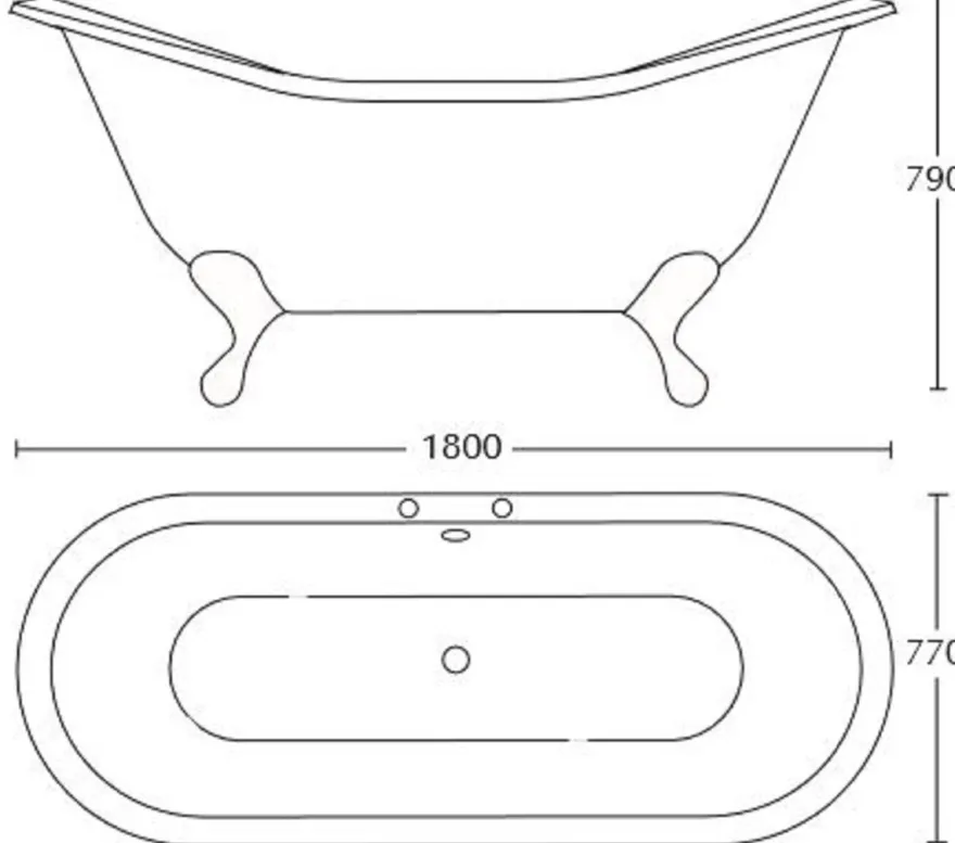 Casa Padrino Luxus Jugendstil Badewanne Weiß / Silber 180 x 77 x H. 79 cm - Gebogene freistehende Acryl Badewanne mit verchromten kugelförmigen Stahl Füßen - Jugendstil Badezimmermöbel