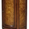 Casa Padrino Luxus Jugendstil Kommode Hellbraun / Braun 51 x 28 x H. 82 cm - Kleiner Halbrunder Schrank mit Tür