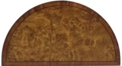 Casa Padrino Luxus Jugendstil Kommode Hellbraun / Braun 51 x 28 x H. 82 cm - Kleiner Halbrunder Schrank mit Tür