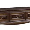 Casa Padrino Luxus Jugendstil Sideboard Dunkelbraun 165,9 x 45,6 x H. 52 cm - Fernsehschrank mit 3 Schubladen - Wohnzimmermöbel