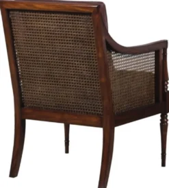Casa Padrino Luxus Jugendstil Salon Sessel Dunkelbraun / Braun 68 x 65 x H. 98 cm - Hotel Möbel