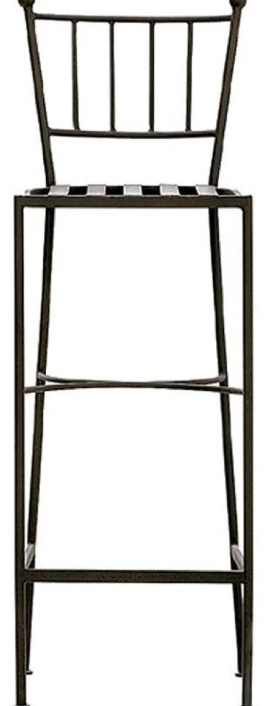 Casa Padrino Luxus Jugendstil Schmiedeeisen Barstuhl mit Sitzkissen Schwarz / Grau / Weiß H. 97 cm