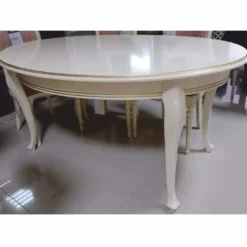 Casa Padrino Luxus Jugendstil Esszimmer Set Rosa / Creme - Esszimmer Möbel