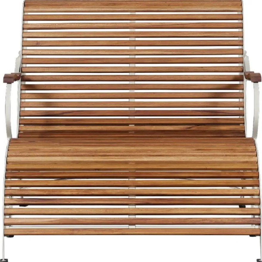 Casa Padrino Luxus Jugendstil Gartenbank Braun / Creme 107 x 150 x H. 91 cm - Garten & Terrassen Sitzbank mit Armlehnen und Fußstütze - Jugendstil Garten & Terrassen Möbel