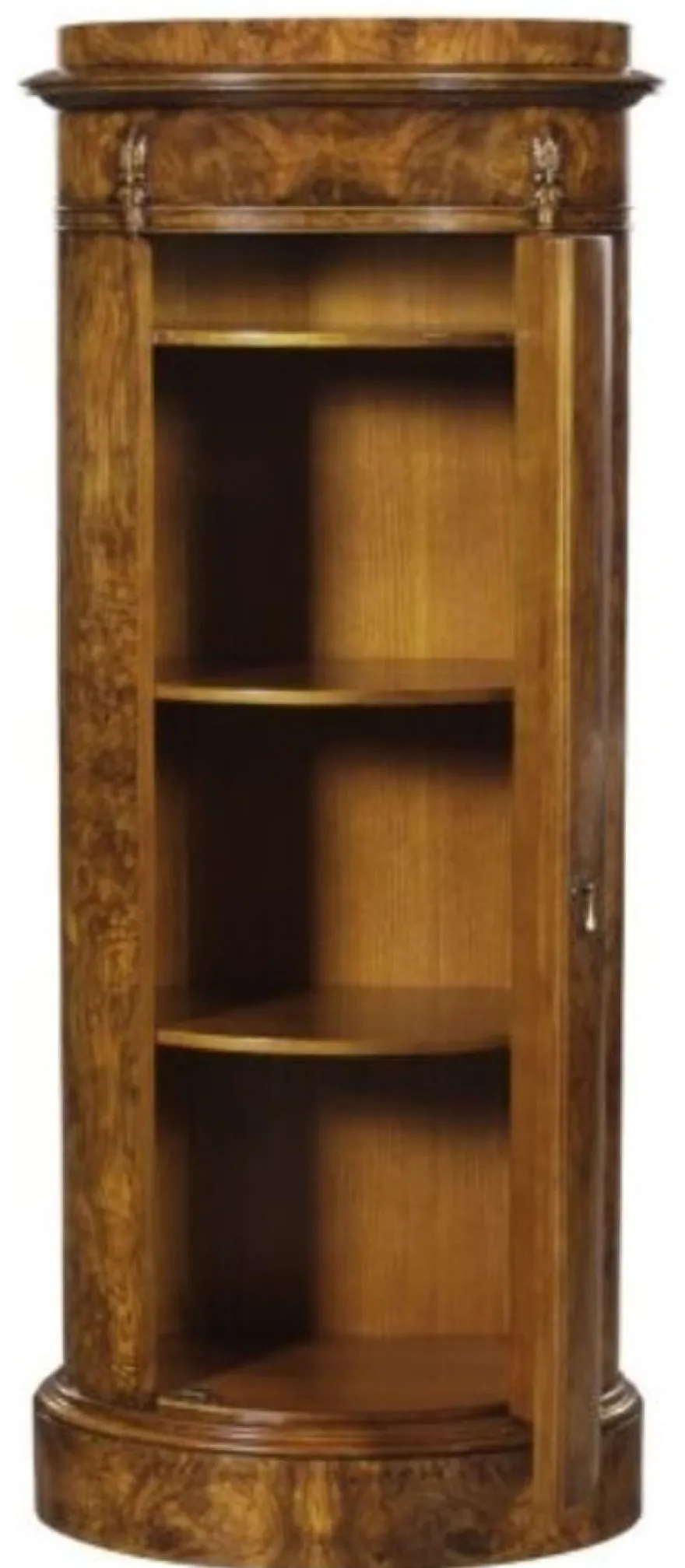 Casa Padrino Luxus Jugendstil Kommode mit Tür Hellbraun 62 x 39 x H. 145 cm - Barock & Jugendstil Möbel
