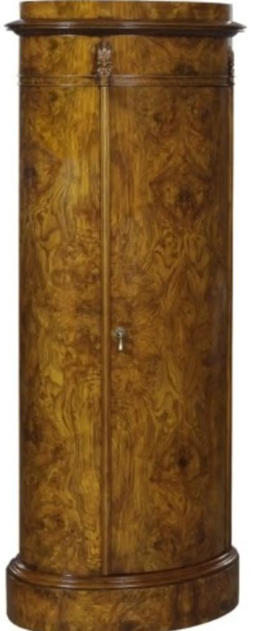 Casa Padrino Luxus Jugendstil Kommode mit Tür Hellbraun 62 x 39 x H. 145 cm - Barock & Jugendstil Möbel