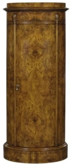 Casa Padrino Luxus Jugendstil Kommode mit Tür Hellbraun 62 x 39 x H. 145 cm - Barock & Jugendstil Möbel