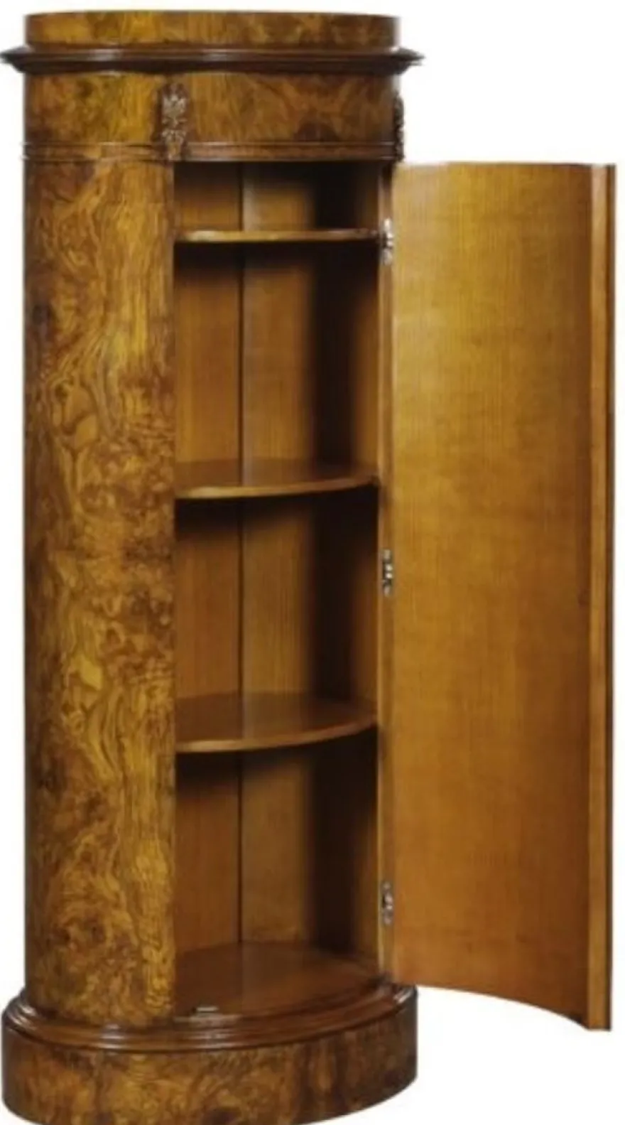 Casa Padrino Luxus Jugendstil Kommode mit Tür Hellbraun 62 x 39 x H. 145 cm - Barock & Jugendstil Möbel