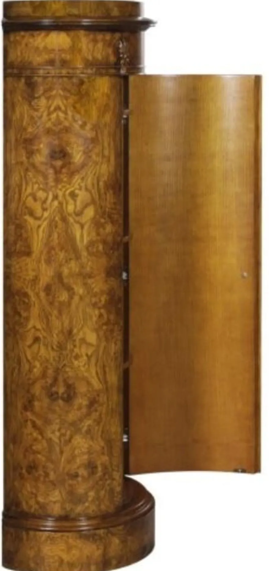 Casa Padrino Luxus Jugendstil Kommode mit Tür Hellbraun 62 x 39 x H. 145 cm - Barock & Jugendstil Möbel