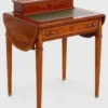 Casa Padrino Luxus Jugendstil Sekretär Braun / Grün - Handgefertigter Massivholz Schreibtisch - Barock & Jugendstil Büro Möbel