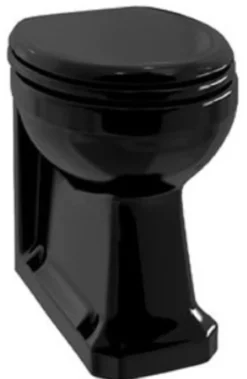 Casa Padrino Luxus Jugendstil WC Schwarz 36 x 42,5 x H. 47,5 cm - Badezimmer Möbel - Luxus Qualität