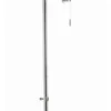 Casa Padrino Luxus Jugendstil WC hochhängend, Weiß / Eiche, Aluminium Spülkasten schwarz lackiert, 430 x 670 x 2400 mm