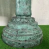 Casa Padrino Luxus Jugendstil Bronze Springbrunnen Kraniche Mehrfarbig 79 x 74 x H. 150 cm - Prunkvoller Gartenbrunnen - Gartendeko Brunnen - Barock & Jugendstil Garten Deko Accessoires