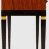 Casa Padrino Luxus Jugendstil Sekretär mit 9 Schubladen Braun / Schwarz / Grün / Gold 98 x 45 x H. 106 cm - Massivholz Schreibtisch - Barock & Jugendstil Büromöbel