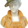 Casa Padrino Luxus Jugendstil Marmor Büste Dame Beige / Weiß / Grün H. 60 cm