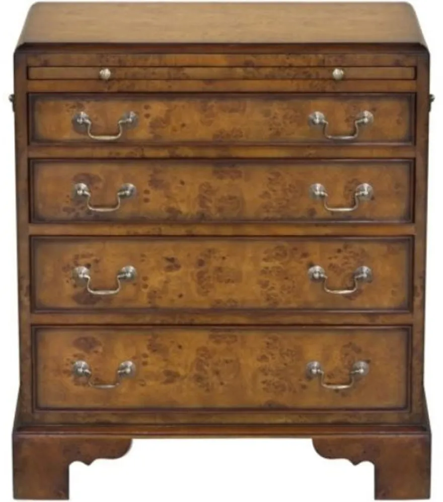 Casa Padrino Luxus Jugendstil Kommode mit 4 Schubladen Braun 62 x 39 x H. 70 cm - Luxus Qualität