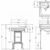 Casa Padrino Luxus Jugendstil Stand Waschtisch Weiß mit Marmorplatte, 650 x 575 x 805 mm